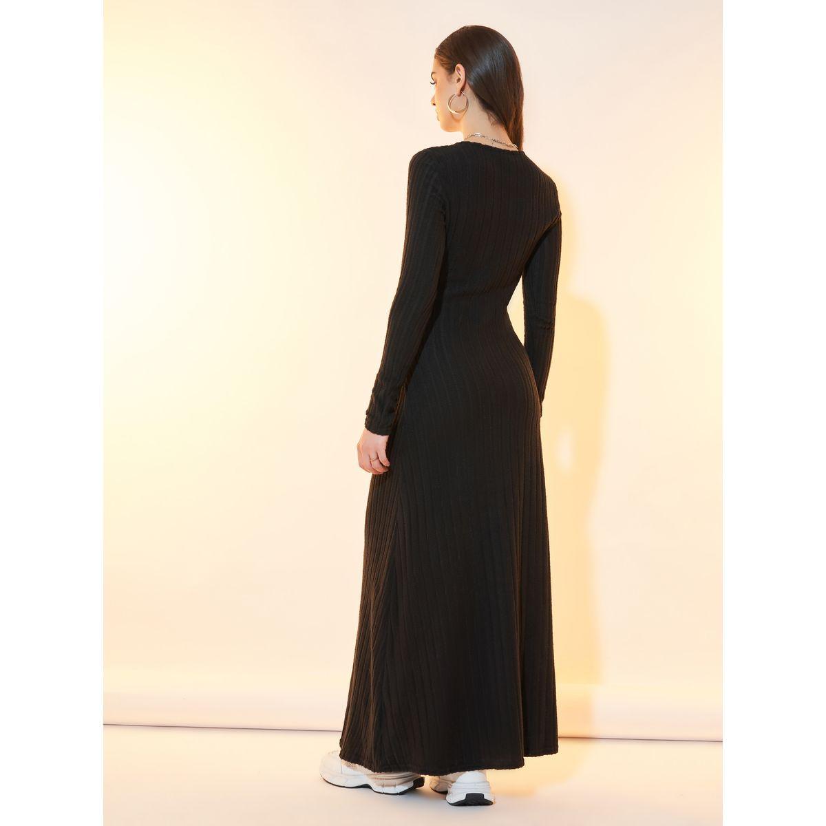 فستان طويل محبوك بتفاصيل بارزة الملمس-women-clothing-dresses-image-6