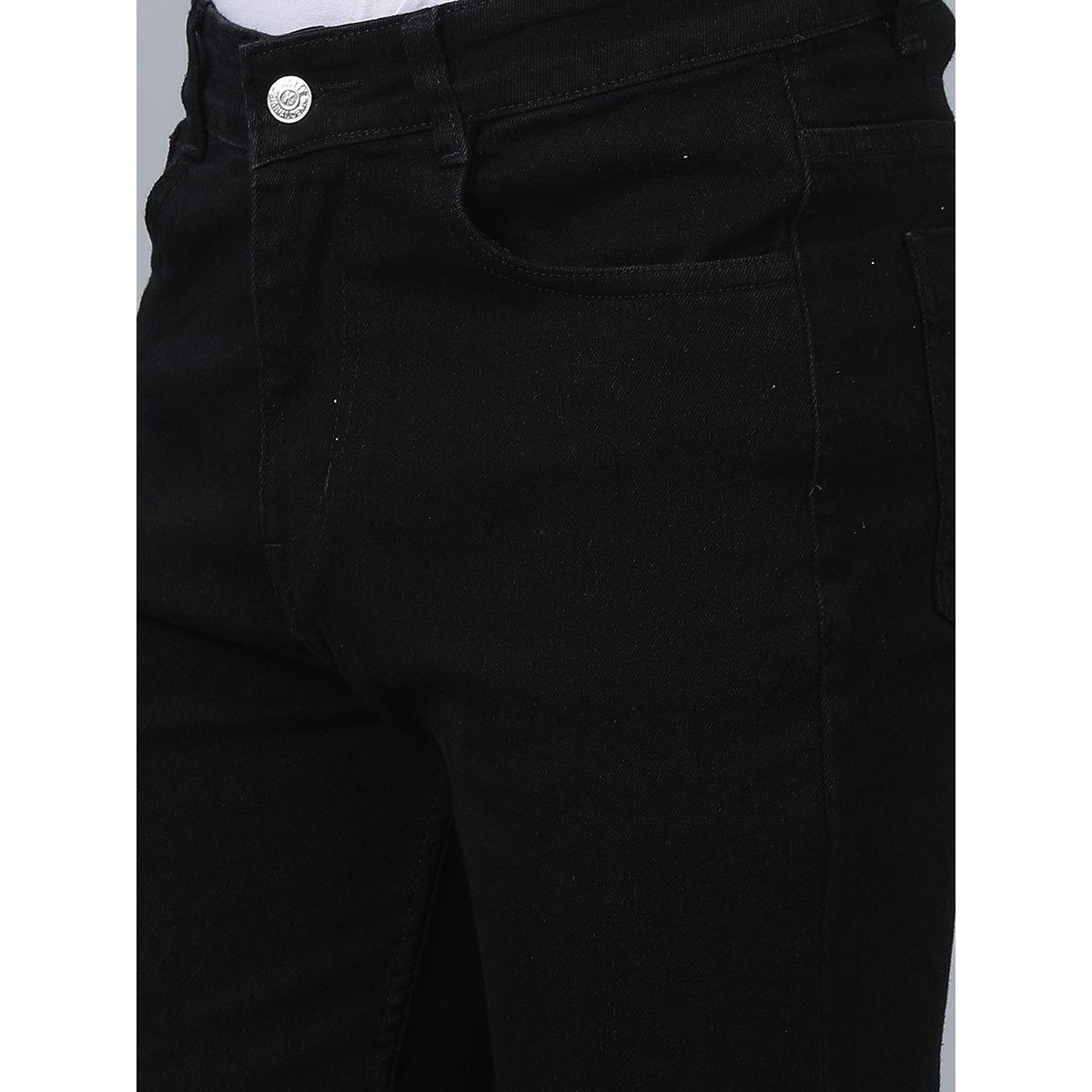 Kotty X Styli  Straight Fit Mid Rise Solid Jeans-men-clothing-bottoms-jeans-image-3