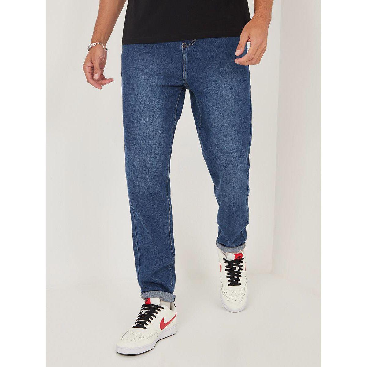 بنطال جينز بقصة سليم فت كوتي × ستايلي-men-clothing-bottoms-jeans-image-1