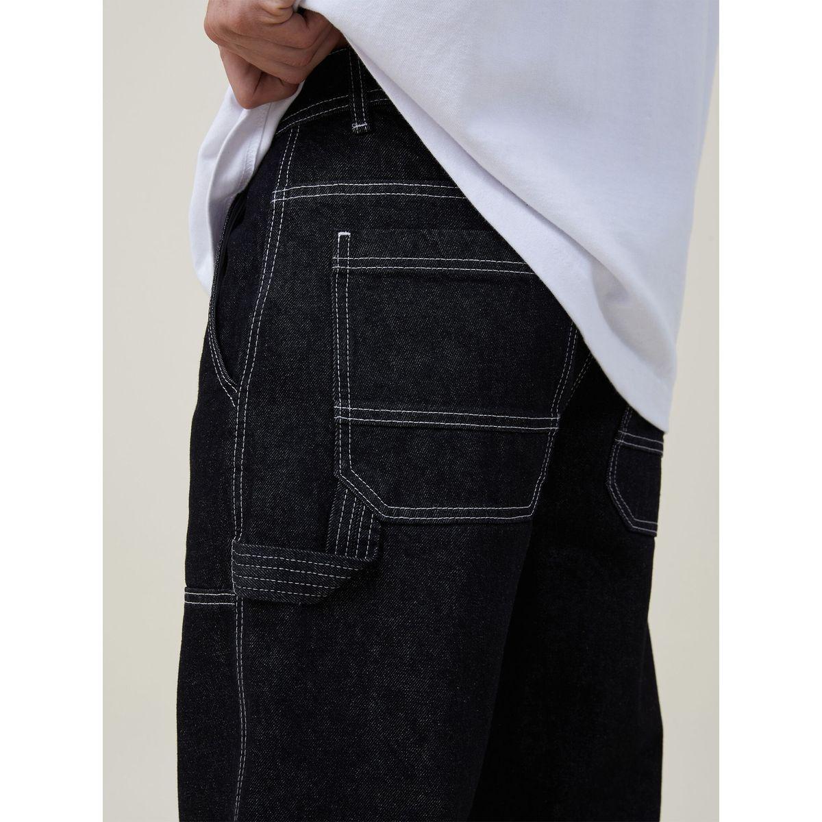 جينز بأرجل مستقيمة وتفاصيل خياطة كوتي × ستايلي-men-clothing-bottoms-jeans-image-3