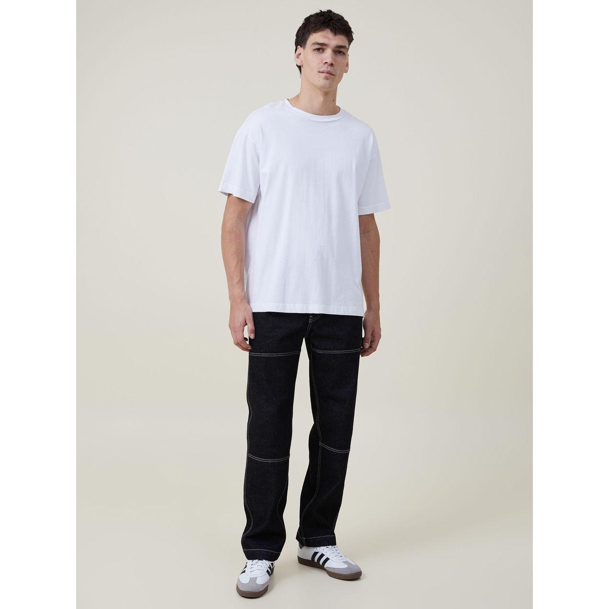 جينز بأرجل مستقيمة وتفاصيل خياطة كوتي × ستايلي-men-clothing-bottoms-jeans-image-4