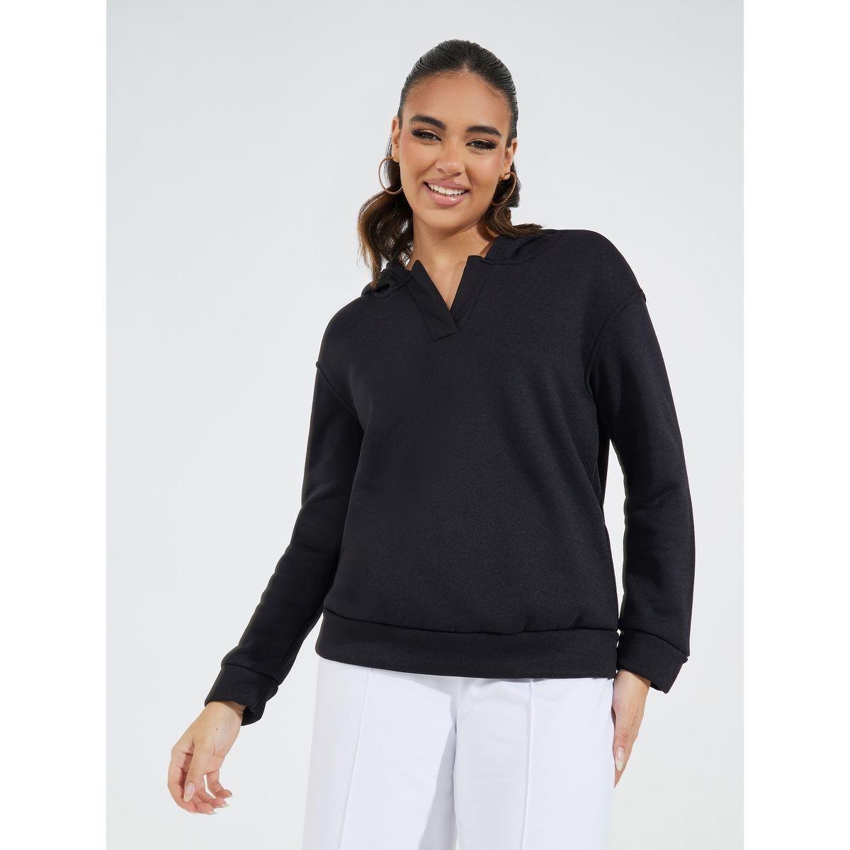 Styli Solid Long Sleeves Hoodie-women-winterwear-hoodiesandsweatshirts-hoodies-image-1