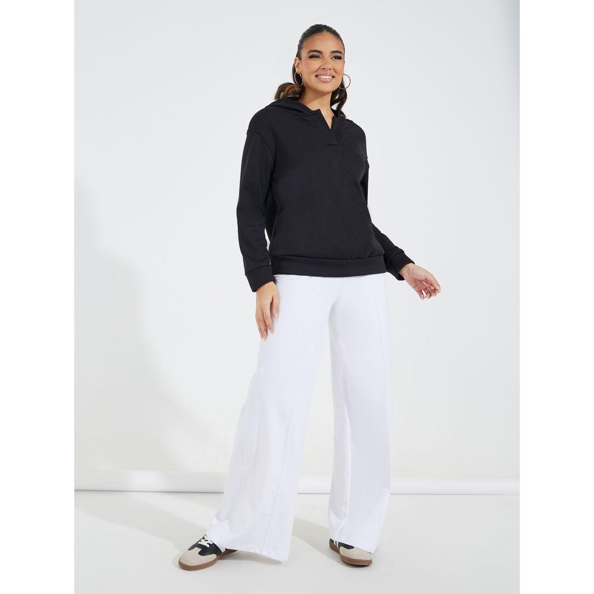Styli Solid Long Sleeves Hoodie-women-winterwear-hoodiesandsweatshirts-hoodies-image-2