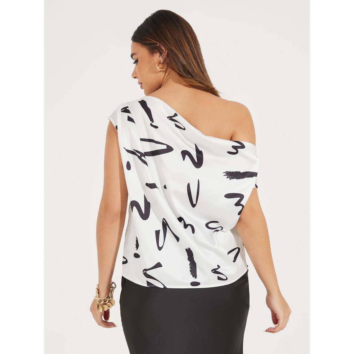 Styli Asymmetric Neck Graphic Detail Top-women-clothing-shirtsandblouses-blouses-image-5