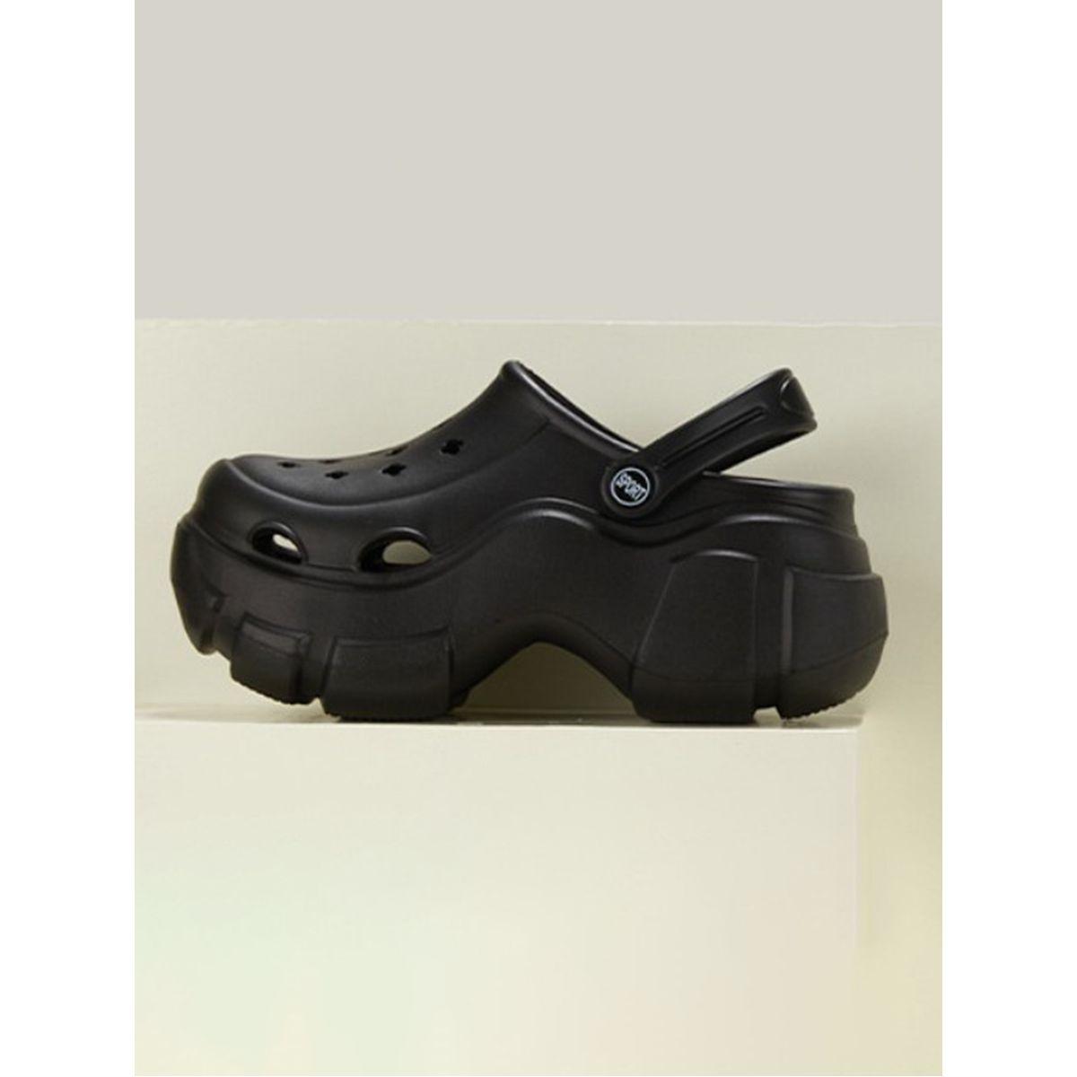 Sneak-a-Peek X Styli Cut-Out Detail Platform Hollow Clogs-women-shoes-loafersandmoccasins-image-2