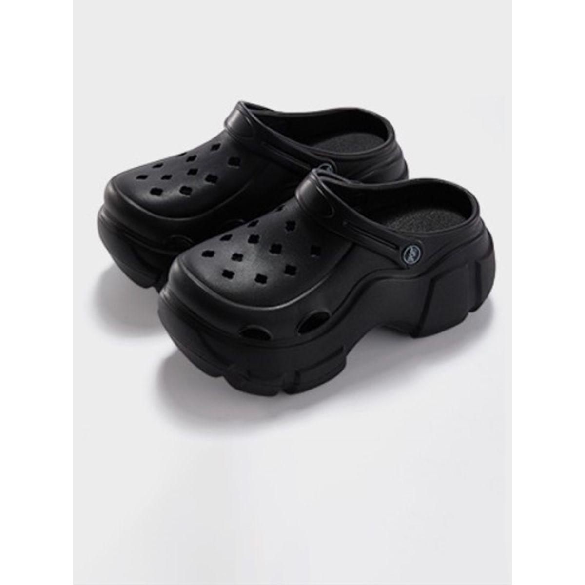 Sneak-a-Peek X Styli Cut-Out Detail Platform Hollow Clogs-women-shoes-loafersandmoccasins-image-3