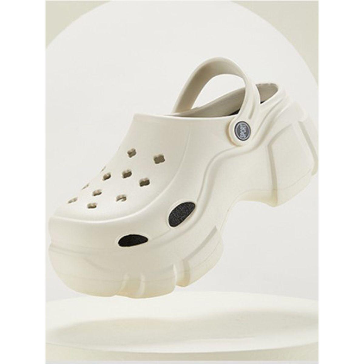 كلوغز بنعل بلاتفورم وفتحات سنِيك-أ-بِيك × ستايلي-women-shoes-sandals-flats-image-4