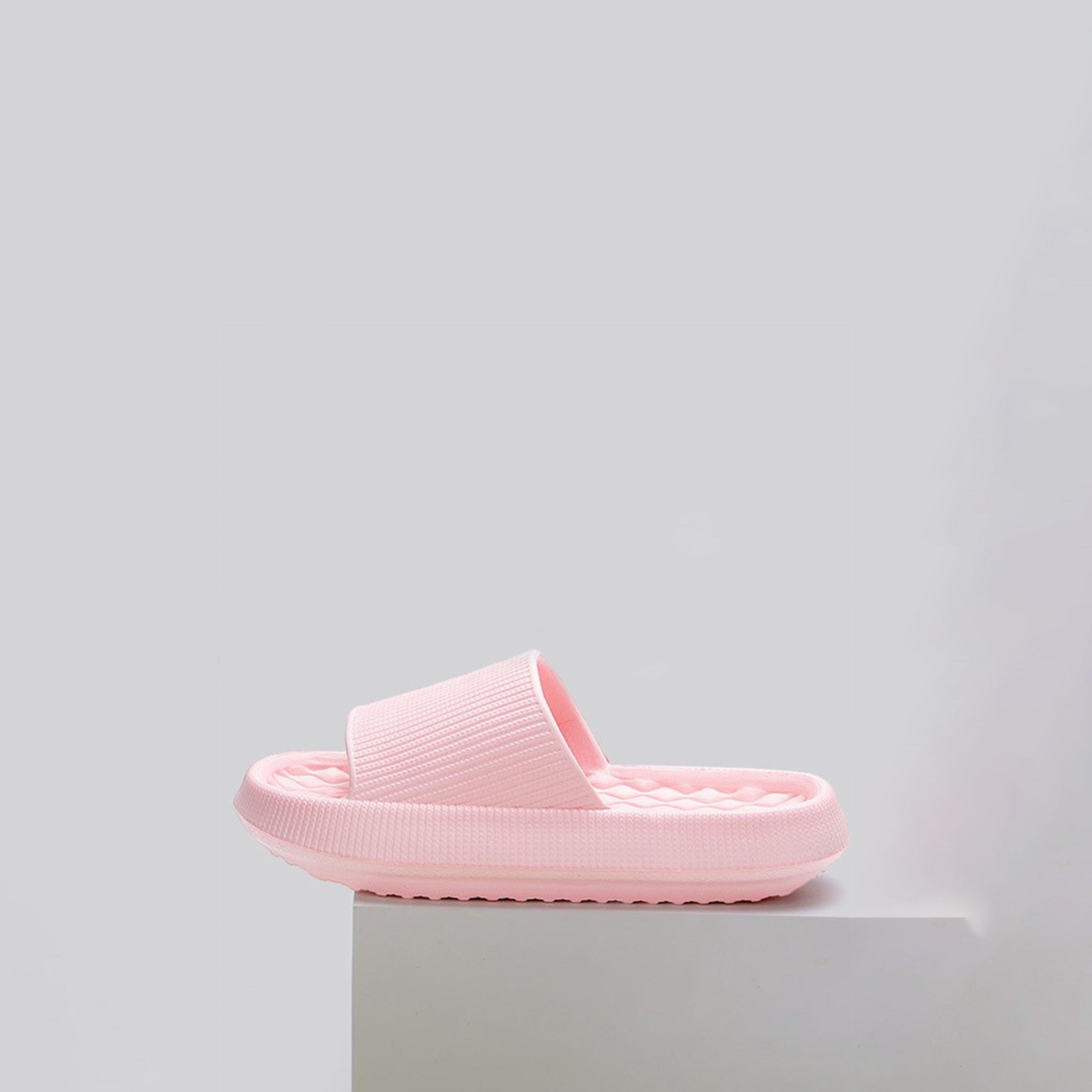 Sneak-A-Peek X Styli Thick Sole Textured Comfort Slides-women-shoes-bedroomslippers-image-2