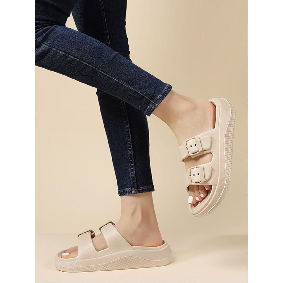 Sneak-a-Peek X Styli Double Buckle Strap Slides-women-shoes-flipflopsandslides-image-1