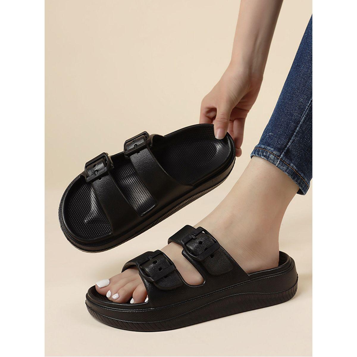 Sneak-a-Peek X Styli Double Buckle Strap Slides-women-shoes-sandals-flats-image-3