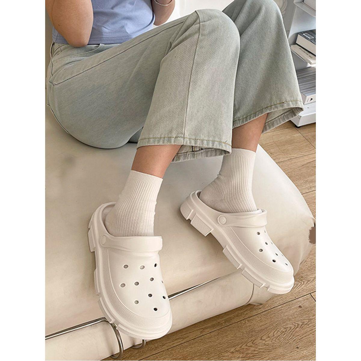 Sneak-a-Peek X Styli Cut-Out Detail Hollow Clogs-women-shoes-loafersandmoccasins-image-2