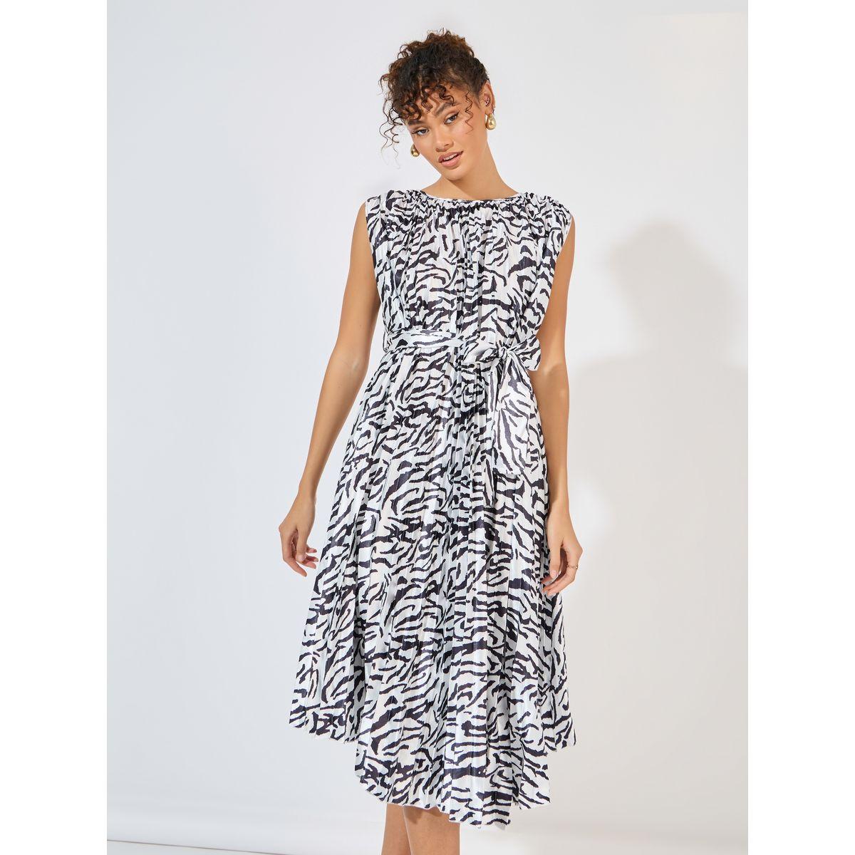 فستان ميدي بلا اكمام مع طبعة حيوان-women-clothing-dresses-image-2