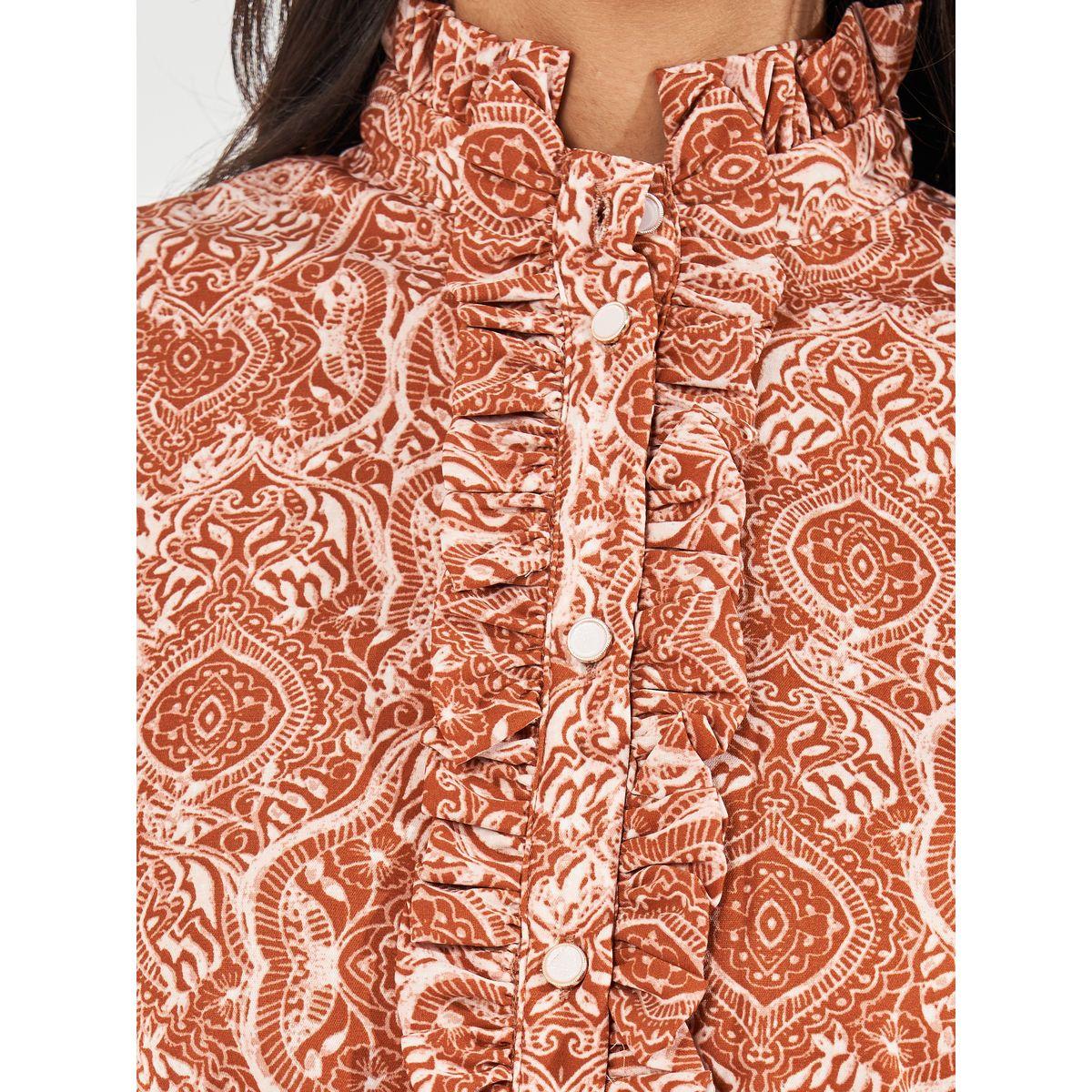 Styli All Over Print Ruffled A-Line Midi Dress-women-clothing-dresses-image-5
