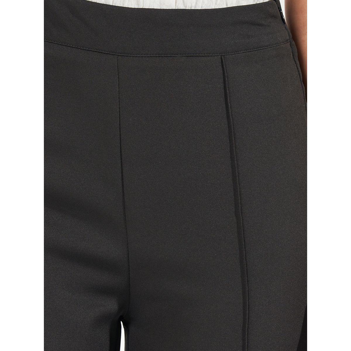 Styli Solid Pintuck Detail Wide Leg Trousers-women-clothing-bottoms-trousers-image-3