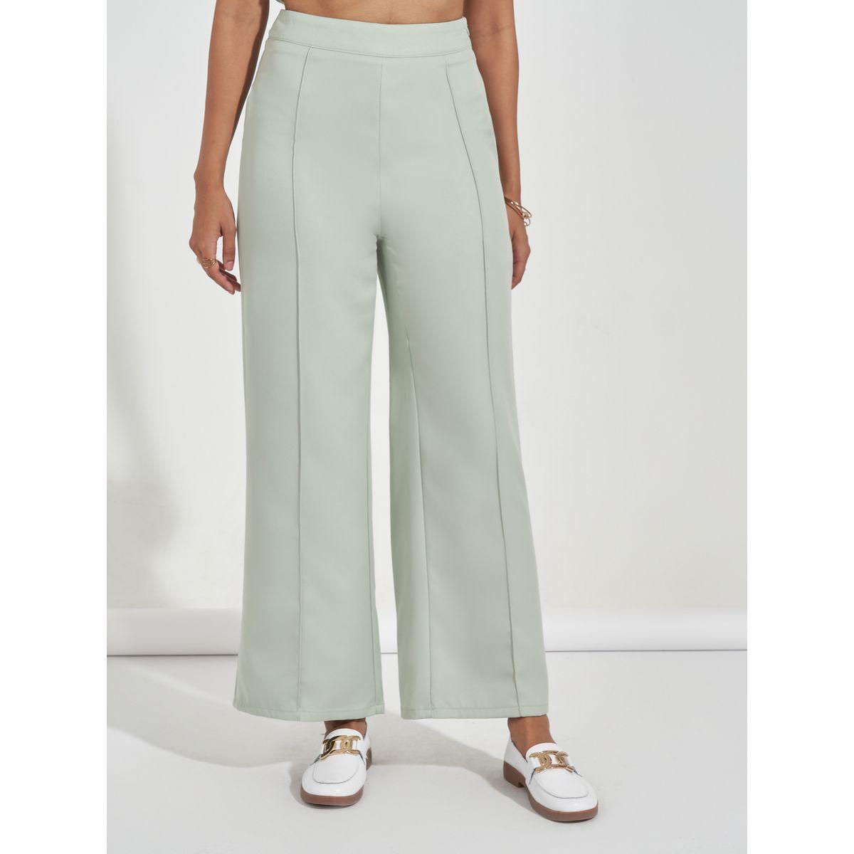 بنطال سادة بأرجل واسعة وحزوز-women-clothing-bottoms-trousers-image-2
