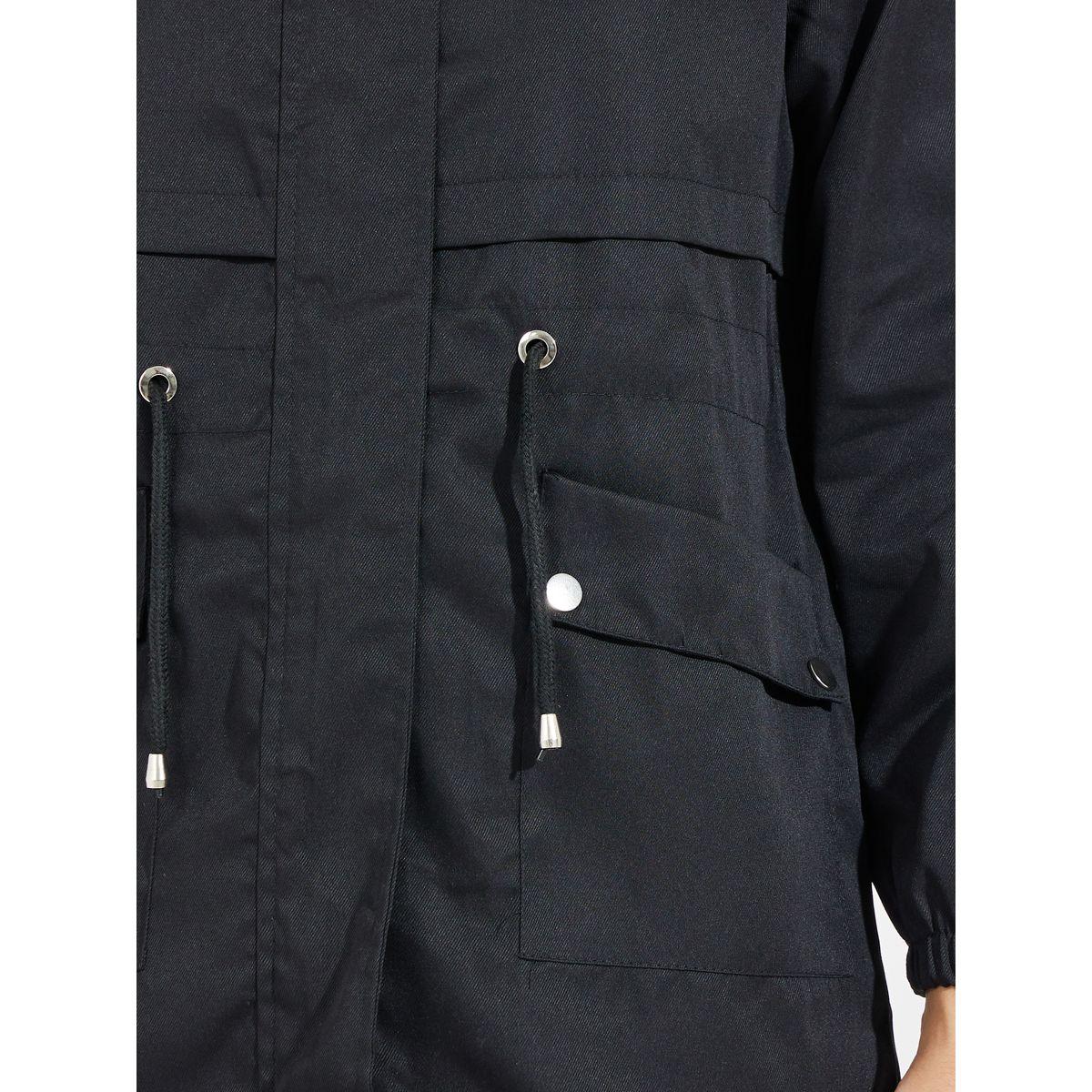 Styli Regular Fit Longline Utility Jacket with String-women-winterwear-coatsandjackets-jackets-image-4