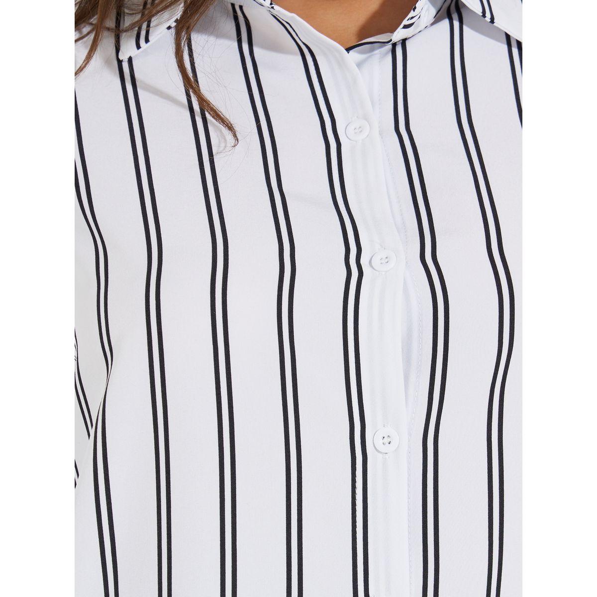Styli Striped Button Front Casual Shirt-women-clothing-shirtsandblouses-shirts-image-4