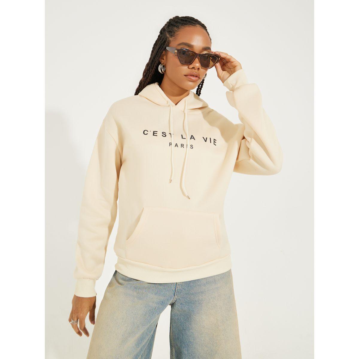 Styli Regular Fit Slogan Hoodie with Dropped Shoulder-women-clothing-hoodiesandsweatshirts-hoodies-image-3