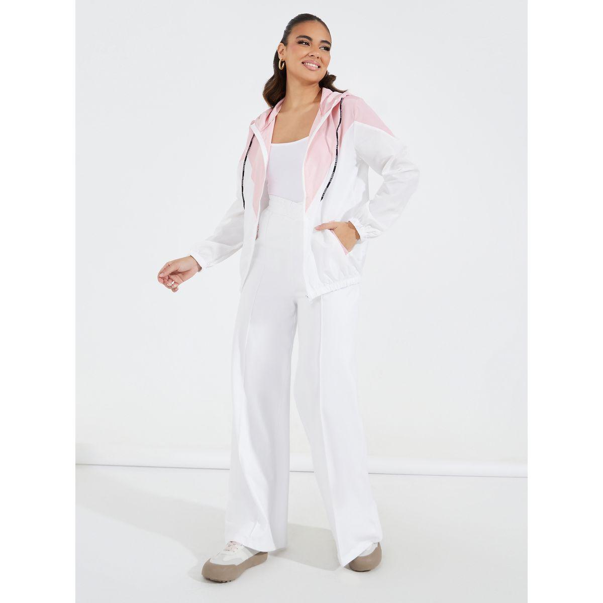 Styli Color Block Hooded Windbreaker with Pockets-women-winterwear-coatsandjackets-jackets-image-3