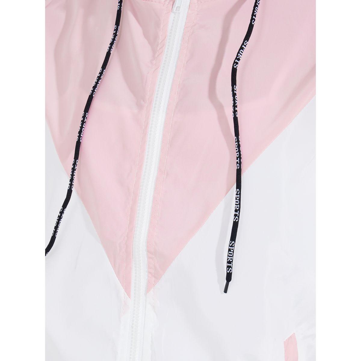 Styli Color Block Hooded Windbreaker with Pockets-women-winterwear-coatsandjackets-jackets-image-4