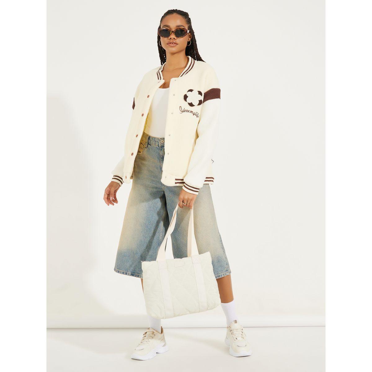 جاكيت بنمط كتل الالوان مع كتابة مُطرّزة-women-winterwear-coatsandjackets-jackets-image-2