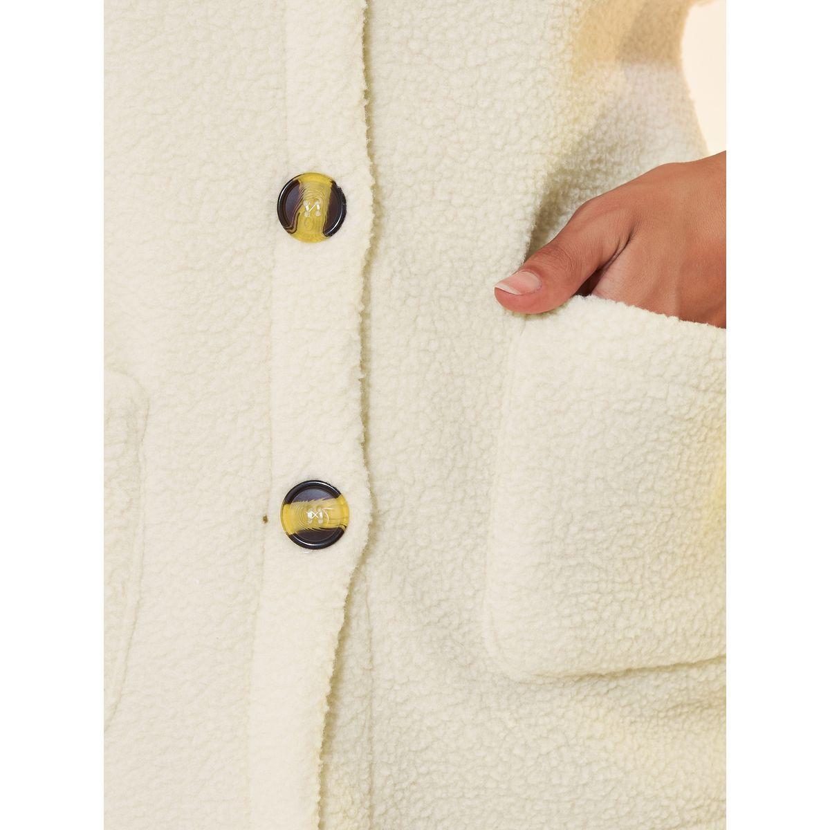جاكيت تيدي سادة مع أزرار-women-winterwear-coatsandjackets-jackets-image-3