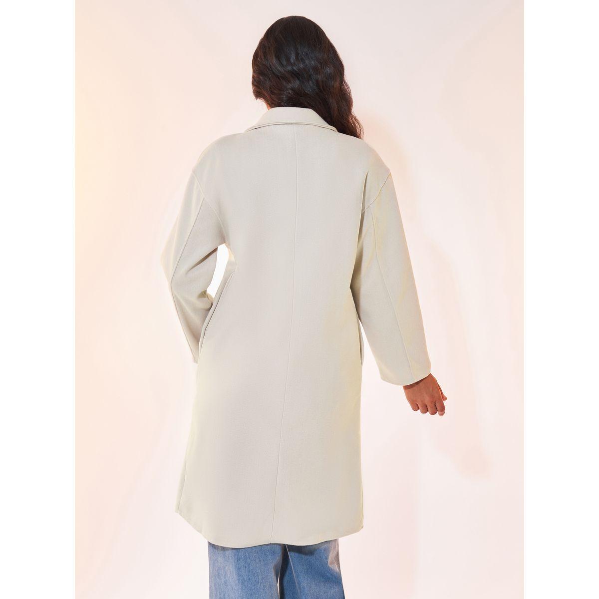 Styli Double Breasted Overcoat with Notch Lapel Collar-women-winterwear-coatsandjackets-jackets-image-4