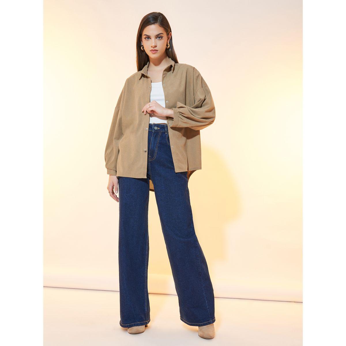 جاكيت كوردروي فضفاض مع أكتاف منخفضة-women-winterwear-coatsandjackets-jackets-image-2