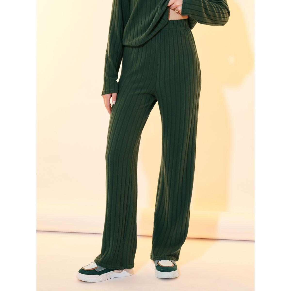 Styli Ribbed Knit Dropped Shoulder Hoodie & Pants Co-Ords-women-clothing-coordsets-image-4