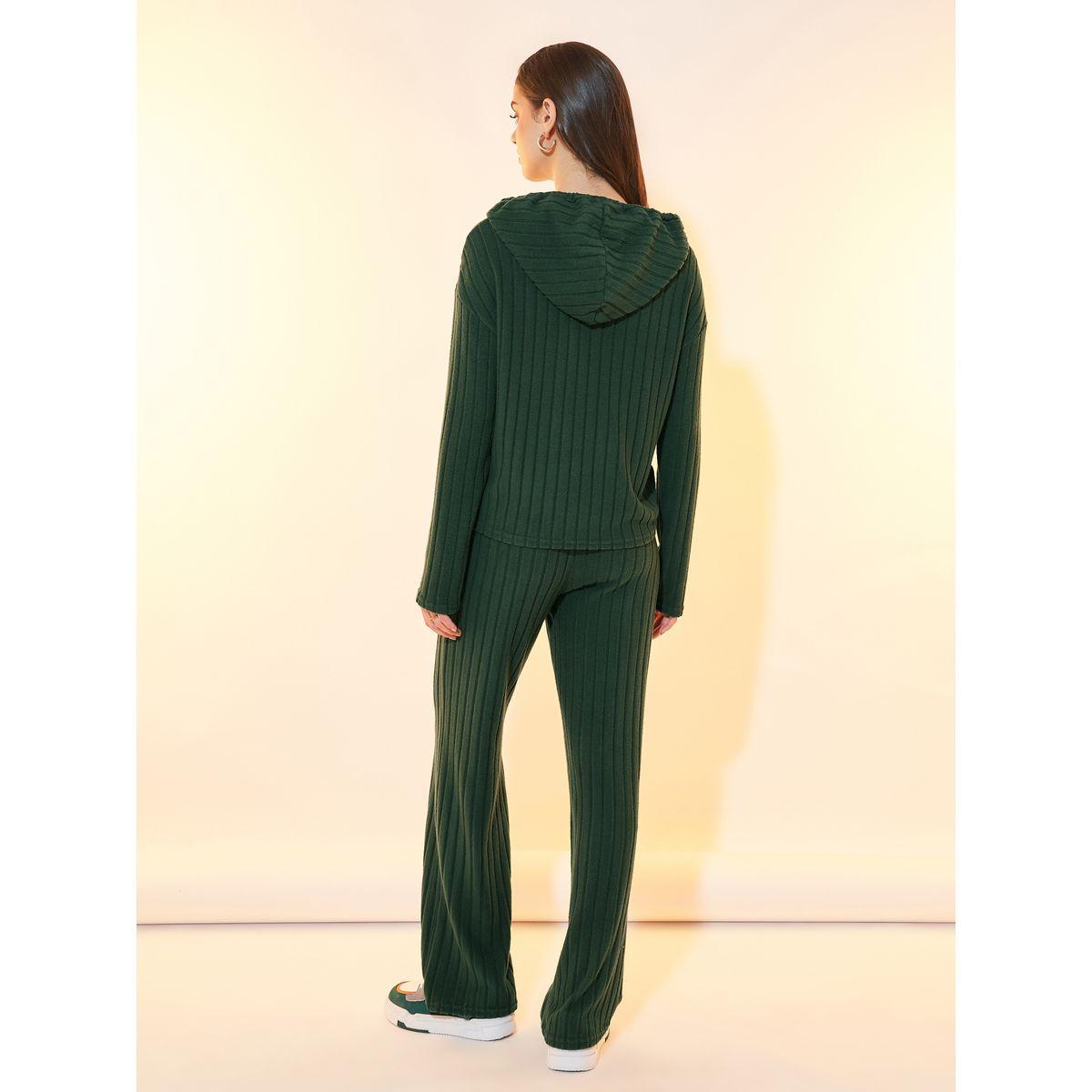 Styli Ribbed Knit Dropped Shoulder Hoodie & Pants Co-Ords-women-clothing-coordsets-image-6
