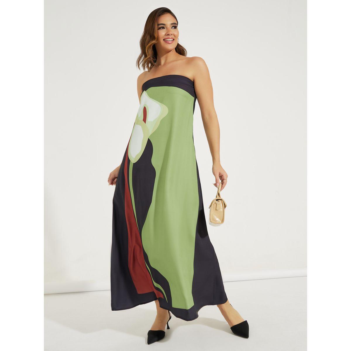 Styli Abstract Print Bandeau Maxi Dress-women-clothing-dresses-image-1