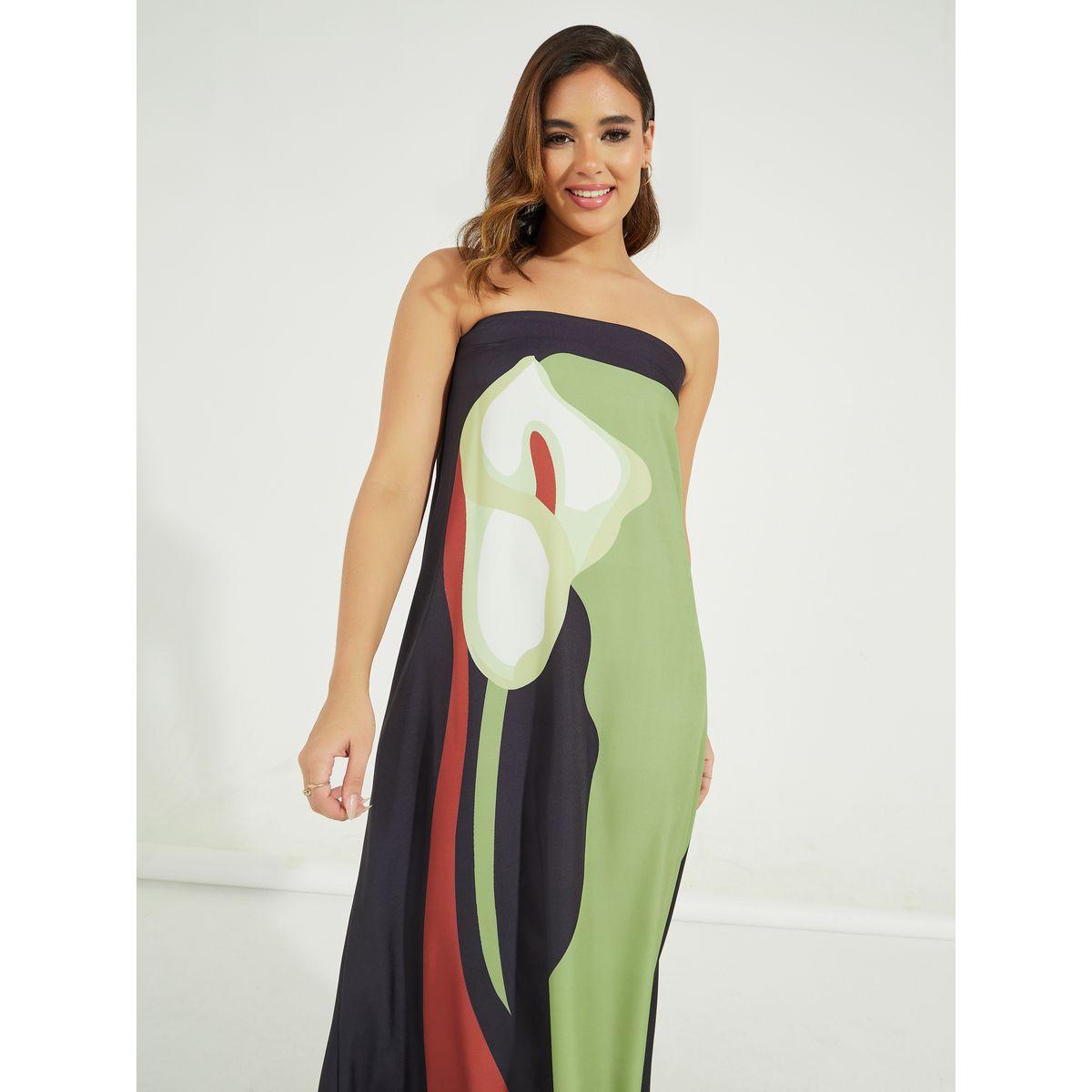 Styli Abstract Print Bandeau Maxi Dress-women-clothing-dresses-image-2