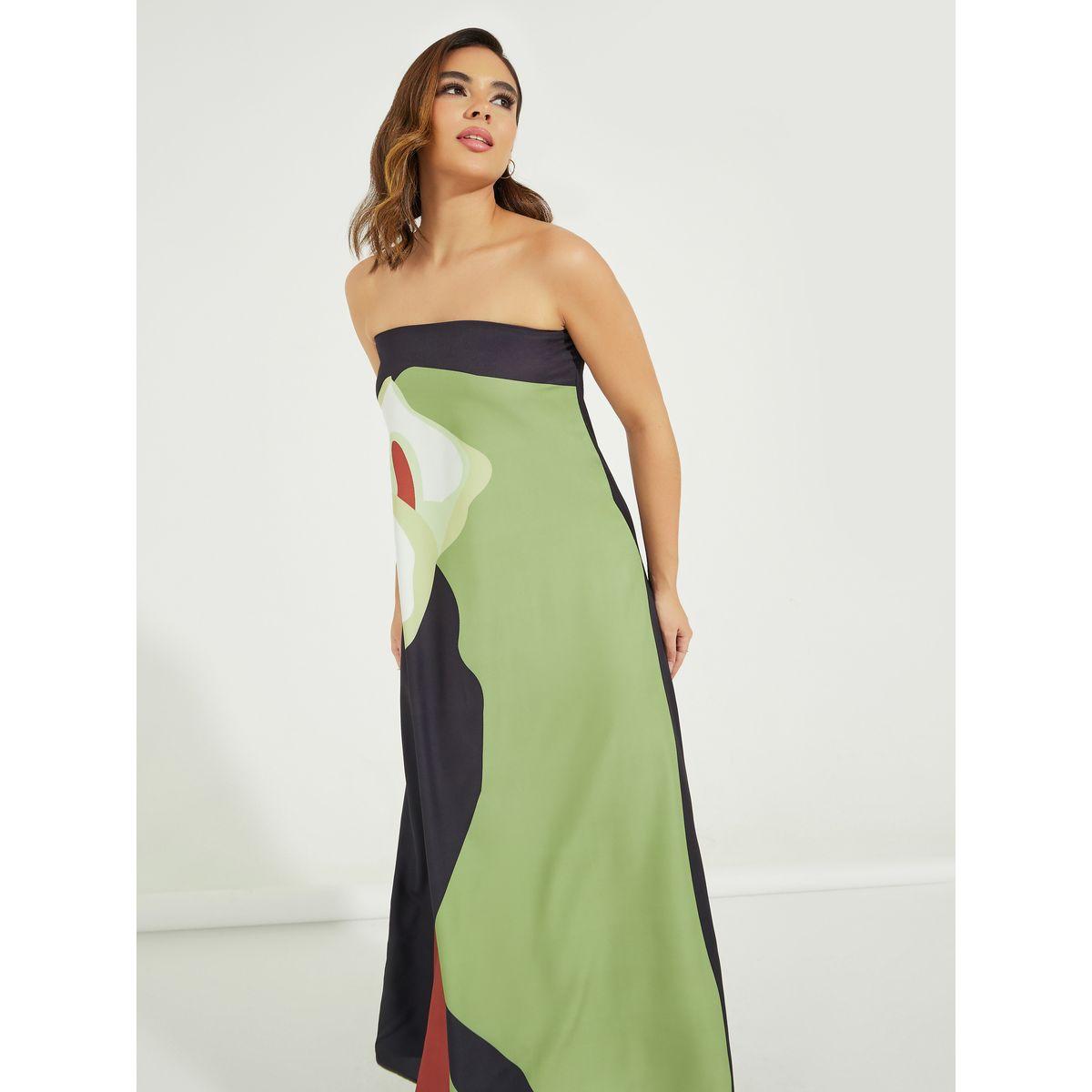 Styli Abstract Print Bandeau Maxi Dress-women-clothing-dresses-image-5