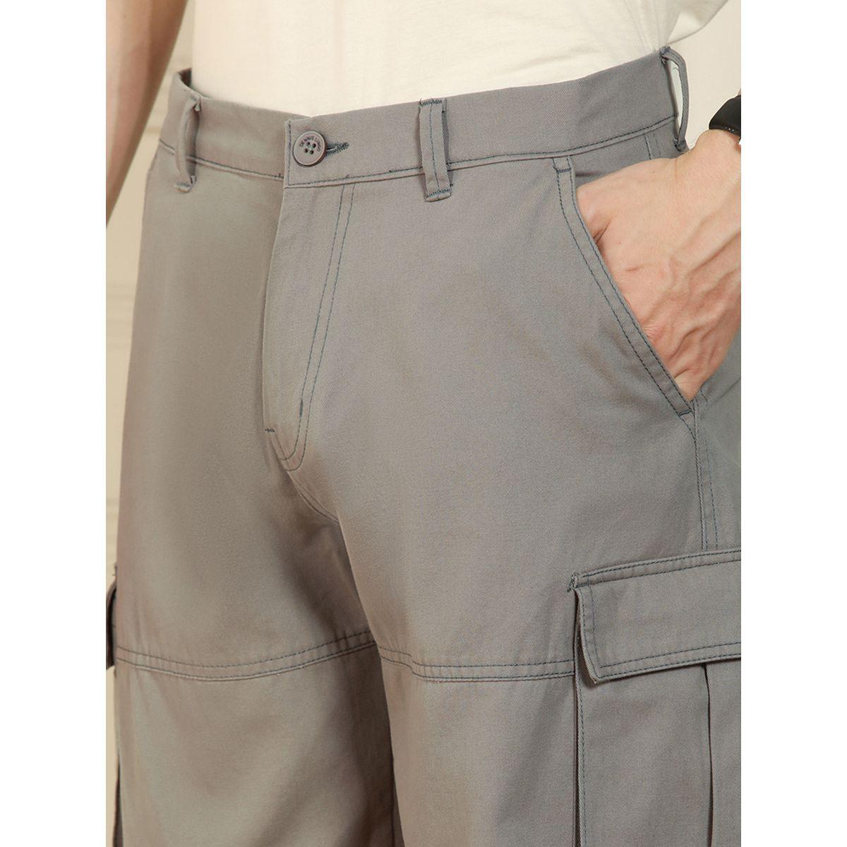 Dennis Lingo X Styli  Relaxed Fit Solid Cotton Lycra Panelled Cargo Trousers-men-clothing-bottoms-trousersandchinos-trousers-image-3