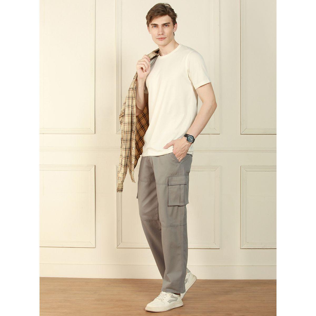 Dennis Lingo X Styli  Relaxed Fit Solid Cotton Lycra Panelled Cargo Trousers-men-clothing-bottoms-trousersandchinos-trousers-image-4
