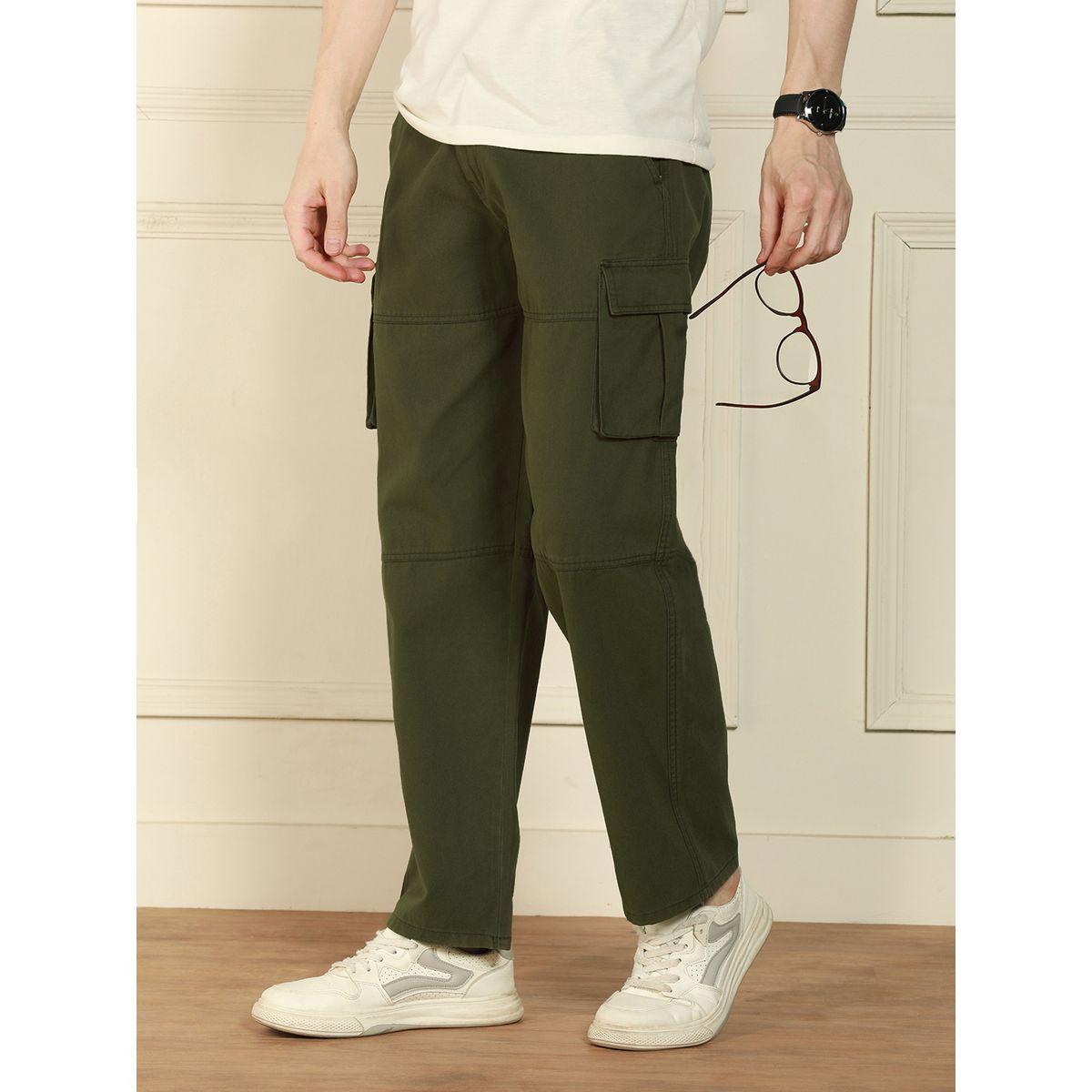 Dennis Lingo X Styli  Relaxed Fit Solid Cotton Lycra Panelled Cargo Trousers-men-clothing-bottoms-trousersandchinos-trousers-image-1