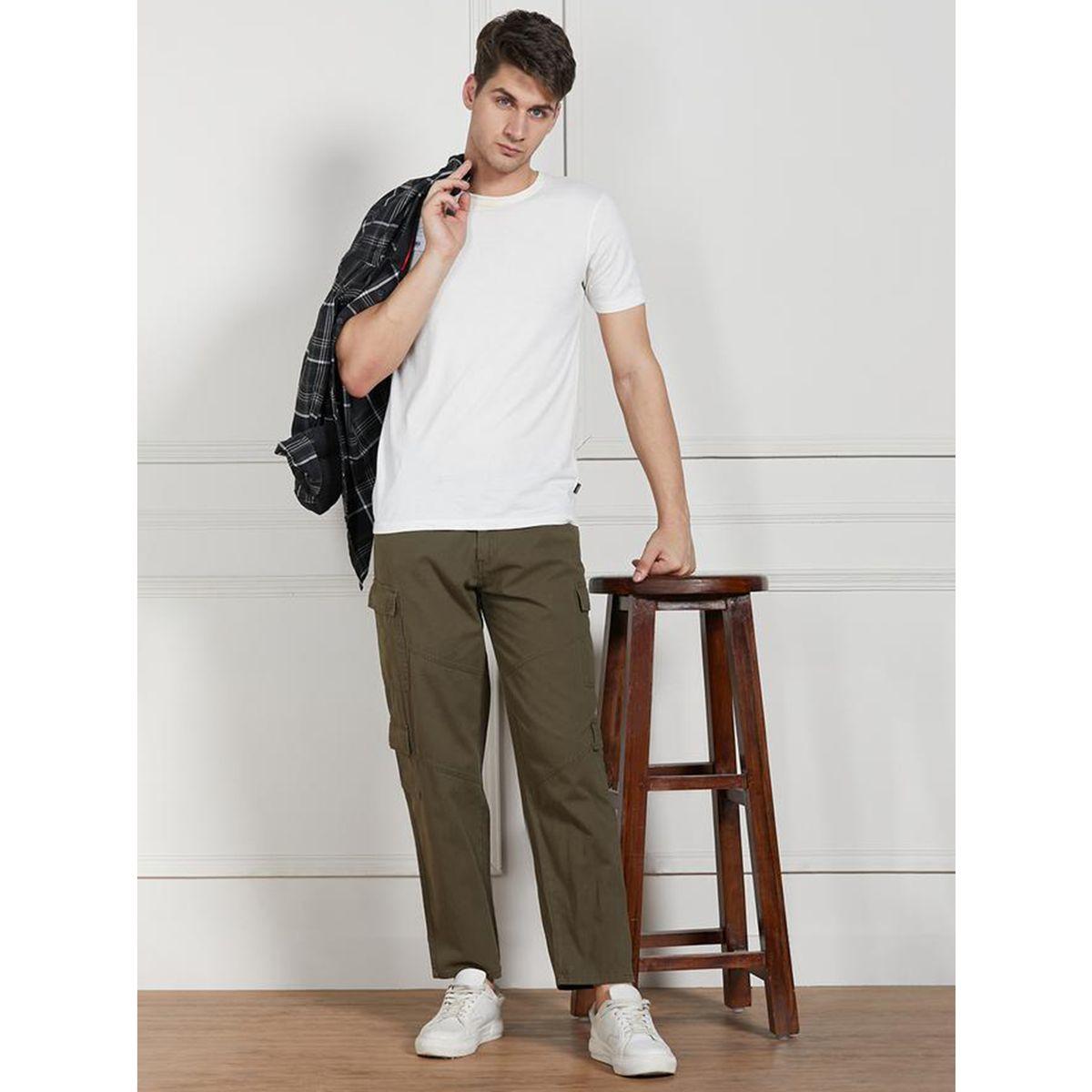 Dennis Lingo X Styli  Cotton Lycra Solid Stretchable Relaxed Fit Cargo Trousers-men-clothing-bottoms-trousersandchinos-trousers-image-4