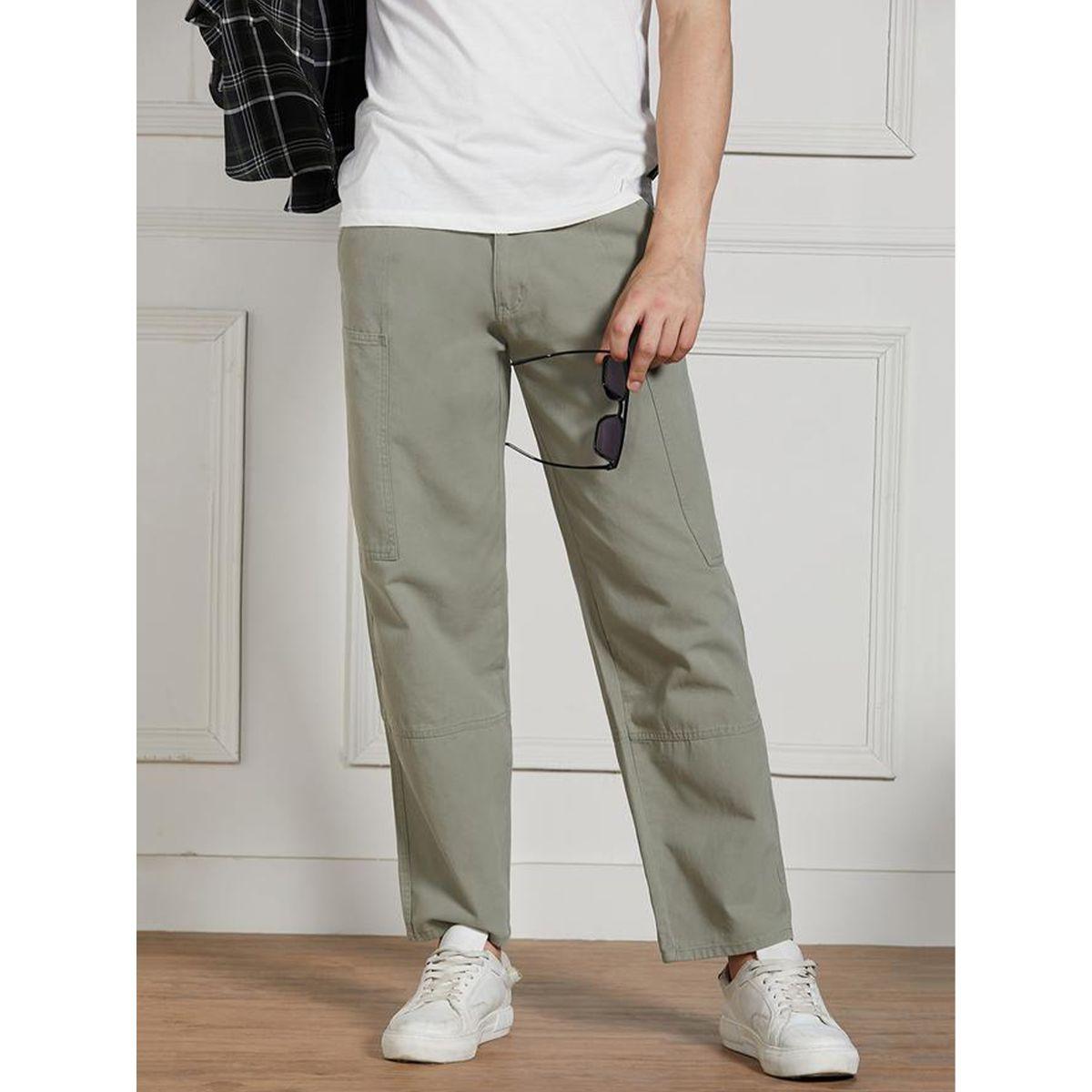 Dennis Lingo X Styli  Cotton Lycra Solid Stretchable Relaxed Fit Cargo Trousers-men-clothing-bottoms-trousersandchinos-trousers-image-1