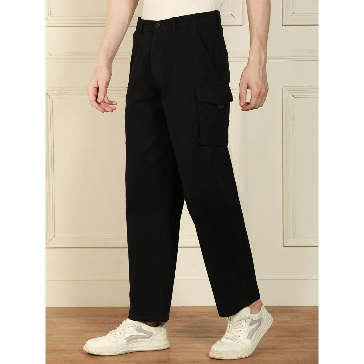 Dennis Lingo X Styli  Relaxed Fit Solid Cotton Lycra Cargo Trousers-men-clothing-bottoms-trousersandchinos-trousers-image-1