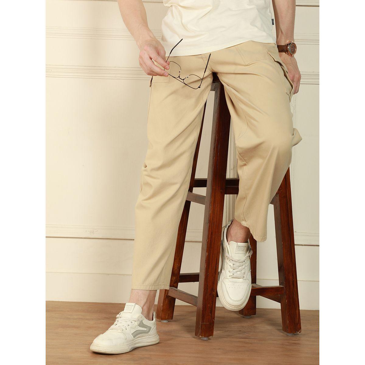 بنطال بنسيج ليكرا وقصة مريحة دينيس لينجو × ستايلي-men-clothing-bottoms-trousersandchinos-trousers-image-6