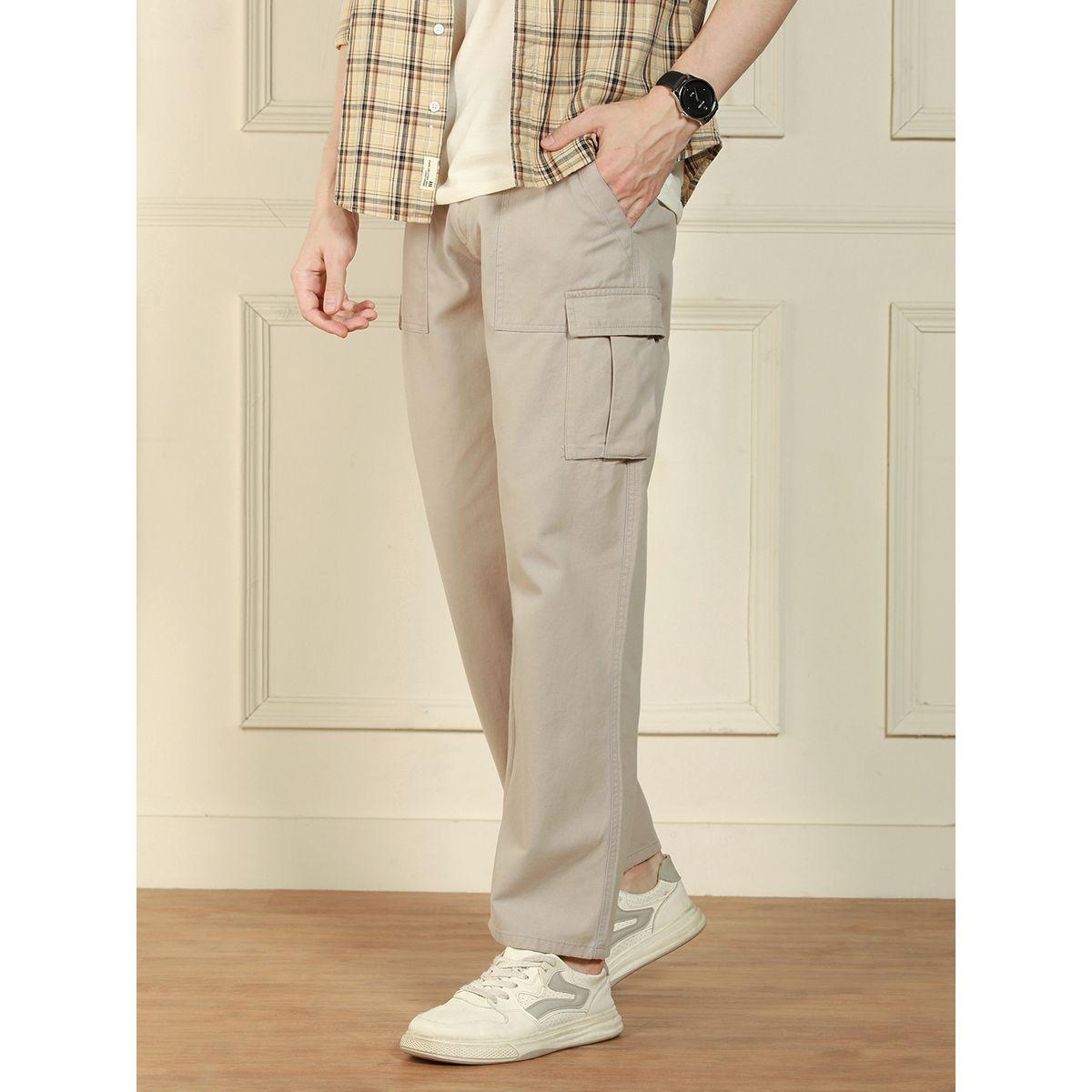 Dennis Lingo X Styli  Relaxed Fit Solid Cotton Lycra Trousers-men-clothing-bottoms-trousersandchinos-trousers-image-1