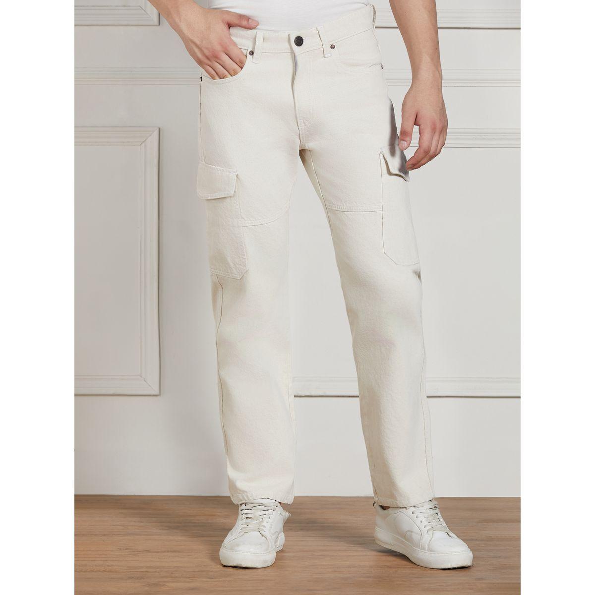 جينز قطن سادة بقصة مريحة دينيس لينجو × ستايلي-men-clothing-bottoms-jeans-image-1