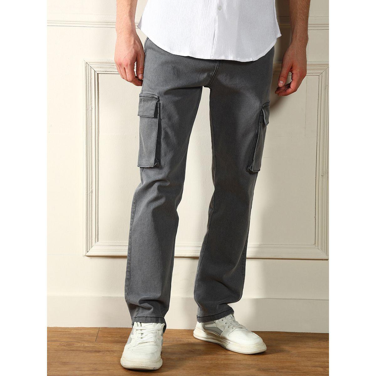 Dennis Lingo X Styli  Mid Rise Straight Fit Cargo Stretchable Jeans-men-clothing-bottoms-jeans-image-1