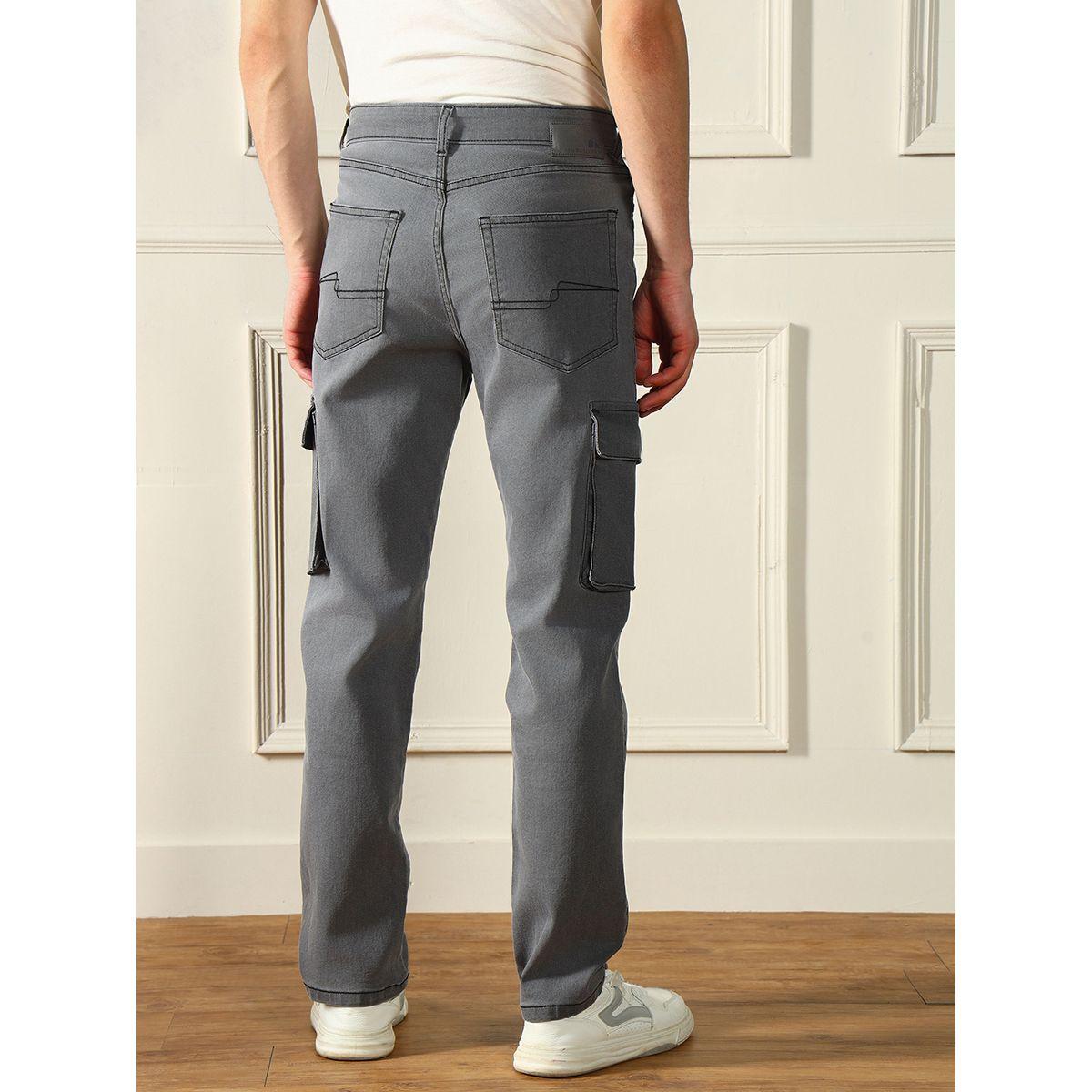 Dennis Lingo X Styli  Mid Rise Straight Fit Cargo Stretchable Jeans-men-clothing-bottoms-jeans-image-2