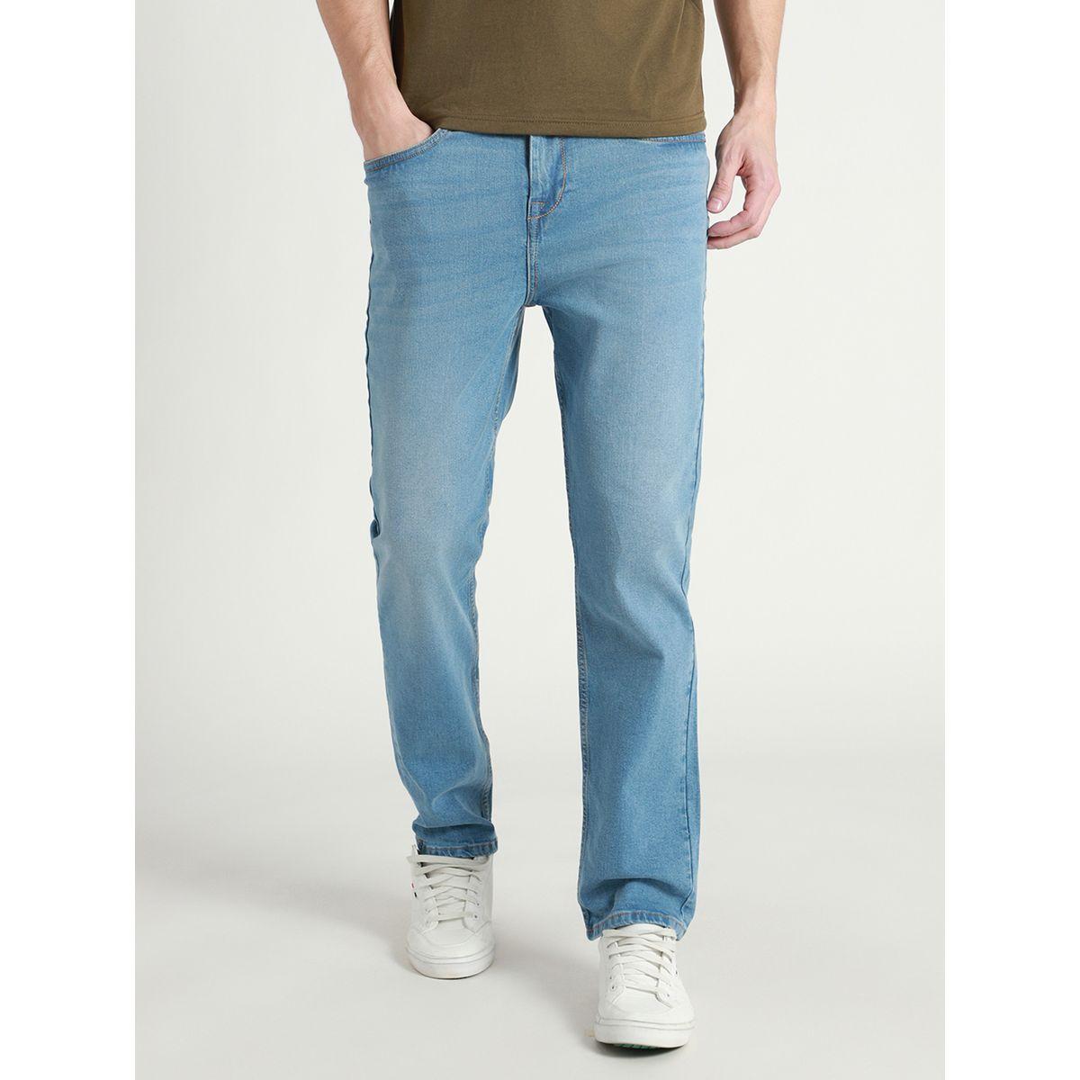 جينز بخصر متوسط وقصة مستقيمة دينيس لينجو × ستايلي-men-clothing-jeans-image-1