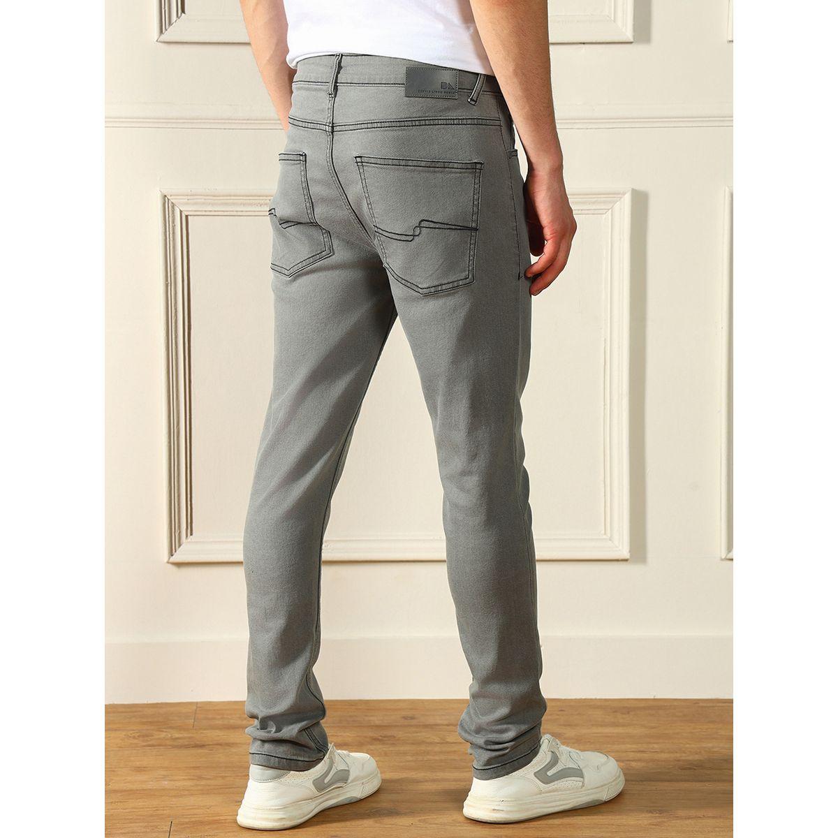 جينز بخصر متوسط وقصة سليم فت دينيس لينجو × ستايلي-men-clothing-bottoms-jeans-image-2