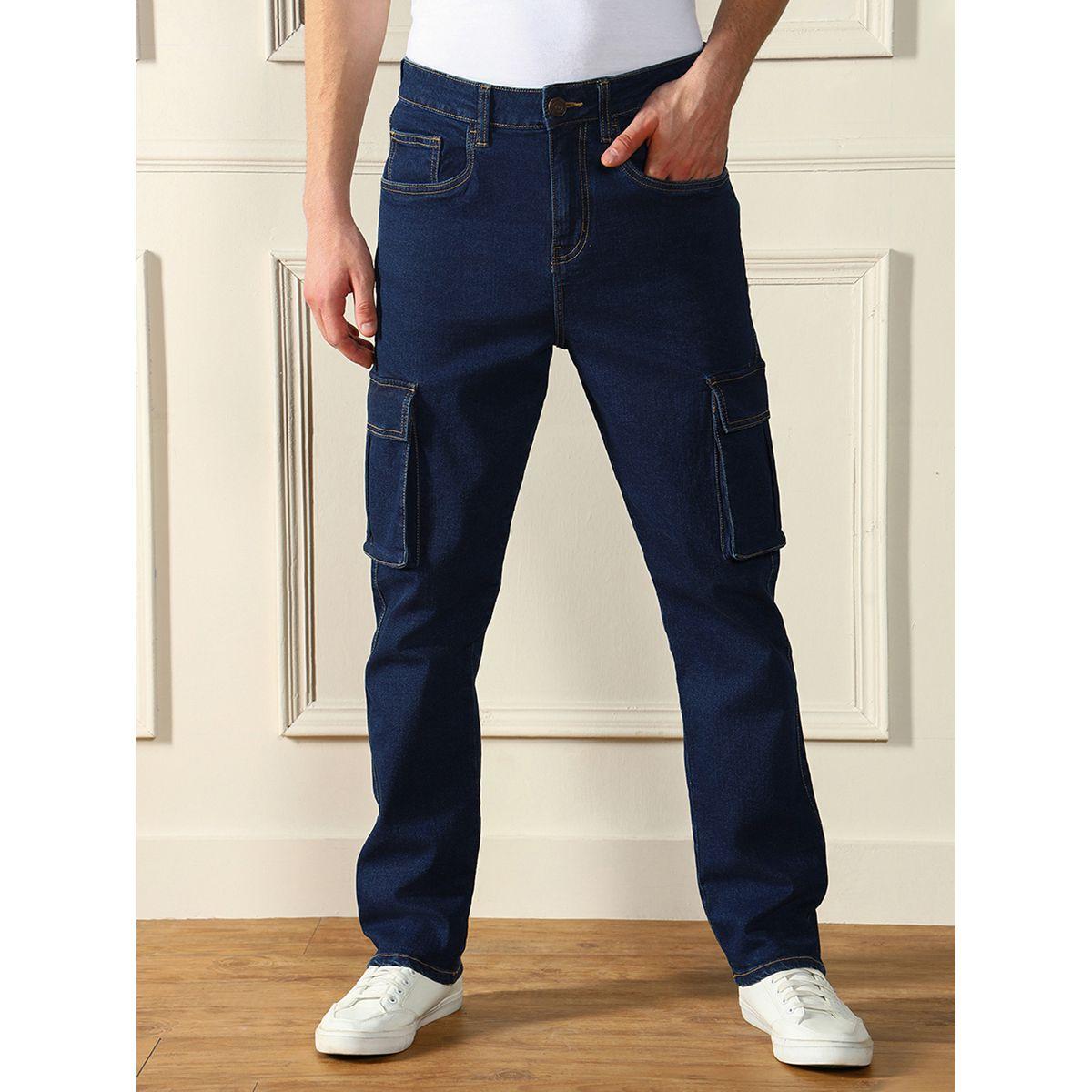 Dennis Lingo Mid Rise Straight Fit Cargo Jeans-men-clothing-bottoms-jeans-image-1