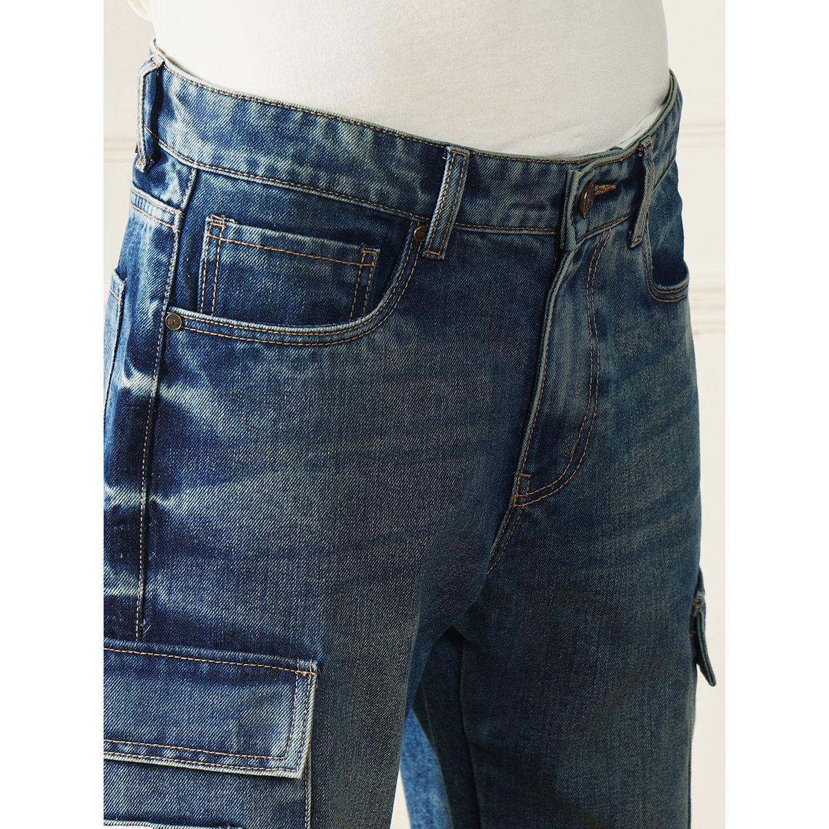 Dennis Lingo X Styli  Mid Rise Relaxed Fit Light Fade Cargo Jeans-men-clothing-bottoms-jeans-image-3
