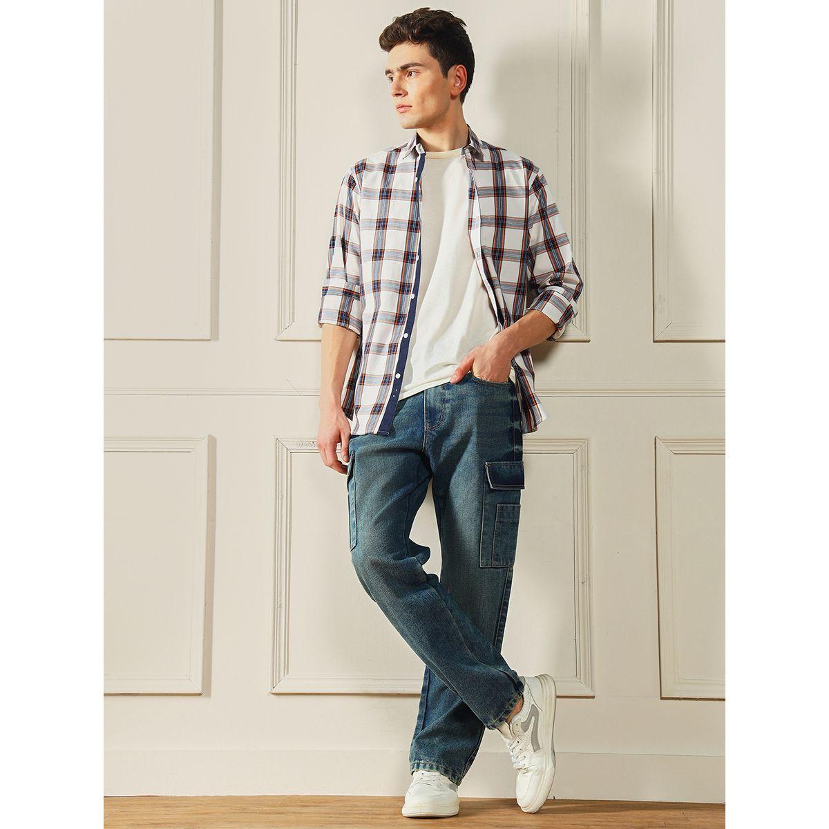 جينز كارجو بقصة مريحة وخصر متوسط دينيس لينجو × ستايلي-men-clothing-bottoms-jeans-image-6