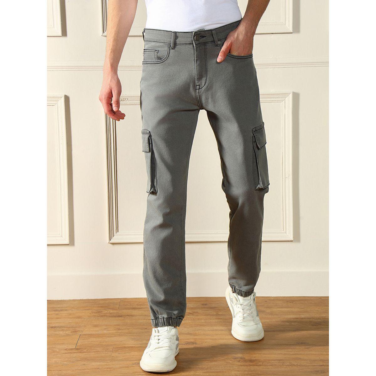 جوغر كارجو بقصة عادية وأساور مطاطية دينيس لينجو × ستايلي-men-clothing-bottoms-joggers-image-1